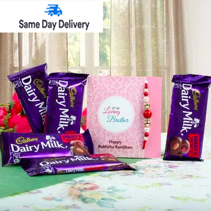 Rakhi with Dairy Milk Chocolates